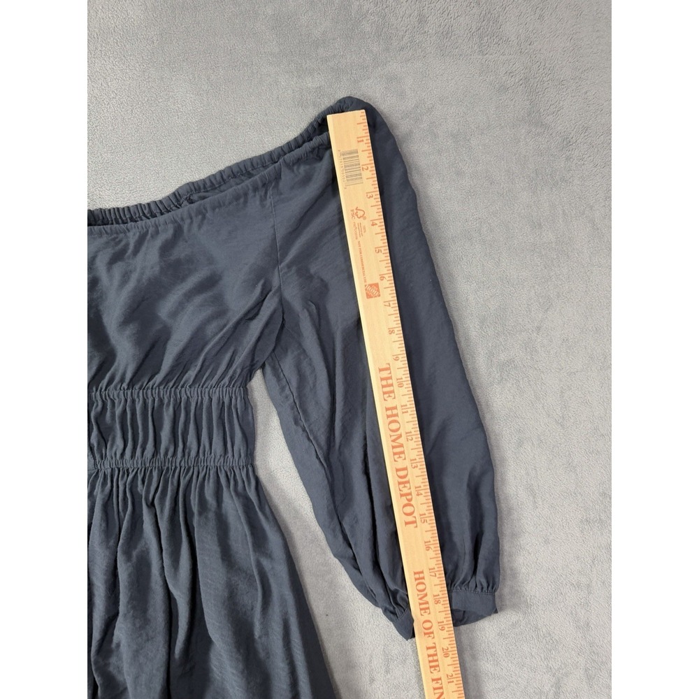 Madewell Sophia Twill Midi Women's Dress Off Shoulder Size Small Cottagecore - Picture 7 of 10